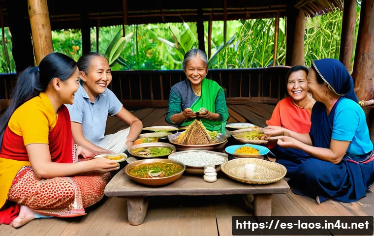 라오스 소박한 마을 생활 관련 이미지 1